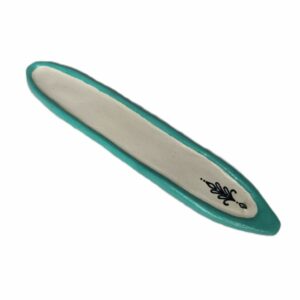 Teal Edge 25cm Incense Holder