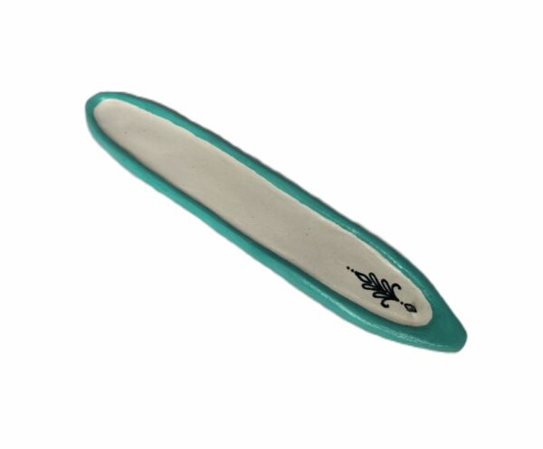 Teal Edge 25cm Incense Holder
